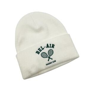 Bel - Air Racquet Club White & green beanie